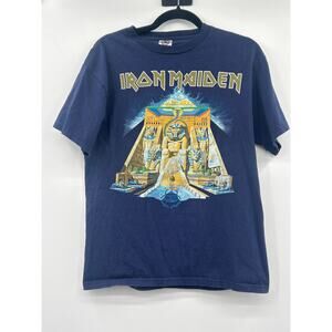 Iron Maiden Somewhere Back in Time 2008 Tour T-Shirt Mens M Band Tee USA